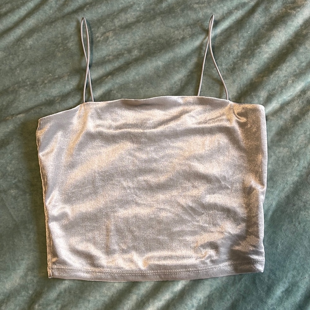 Velvet Crop Top